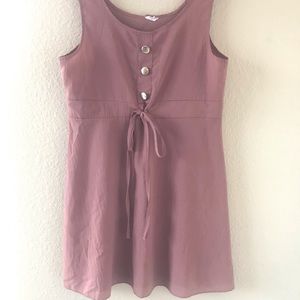 Button A-Line Dress